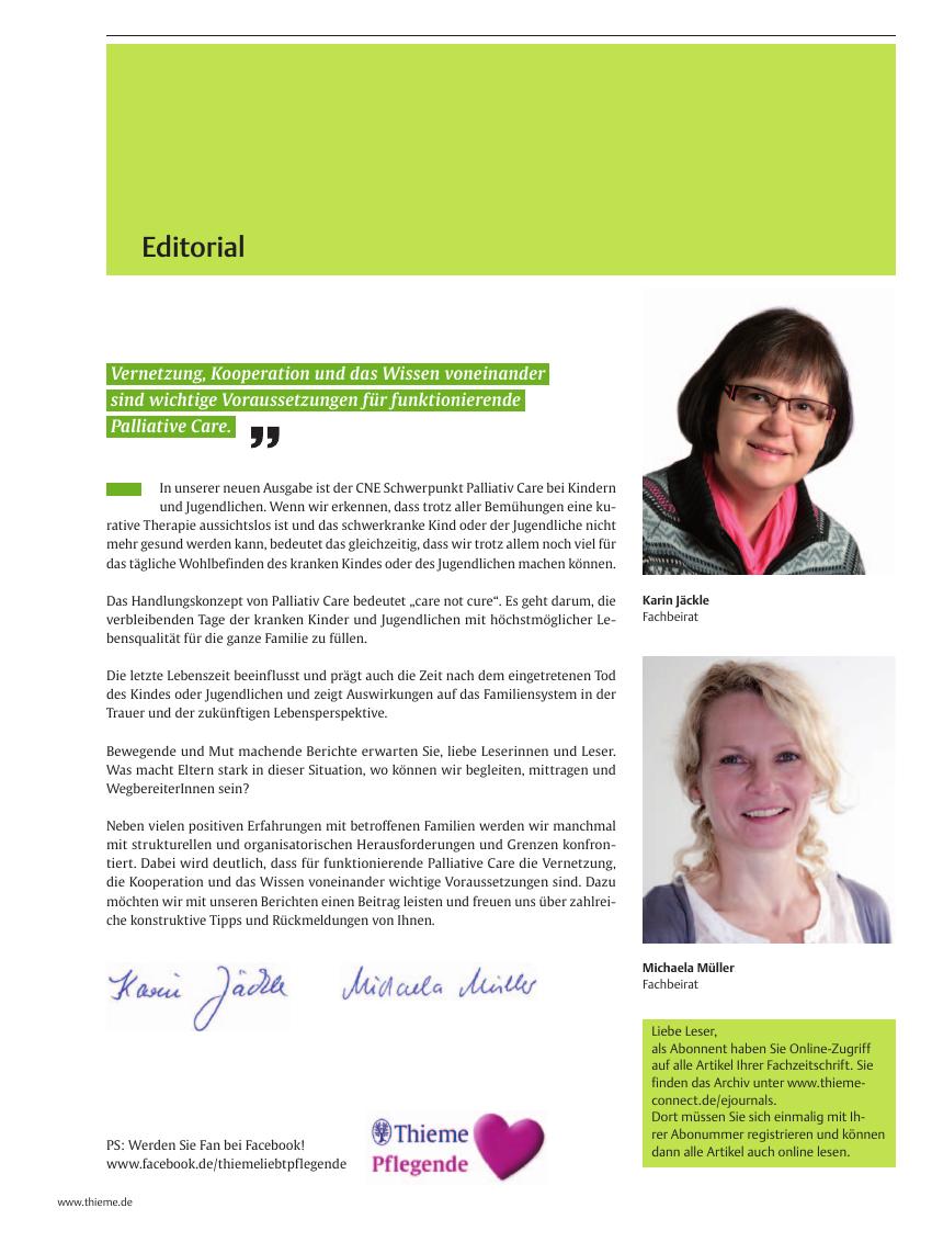 Vorschauseite 1: Editorial