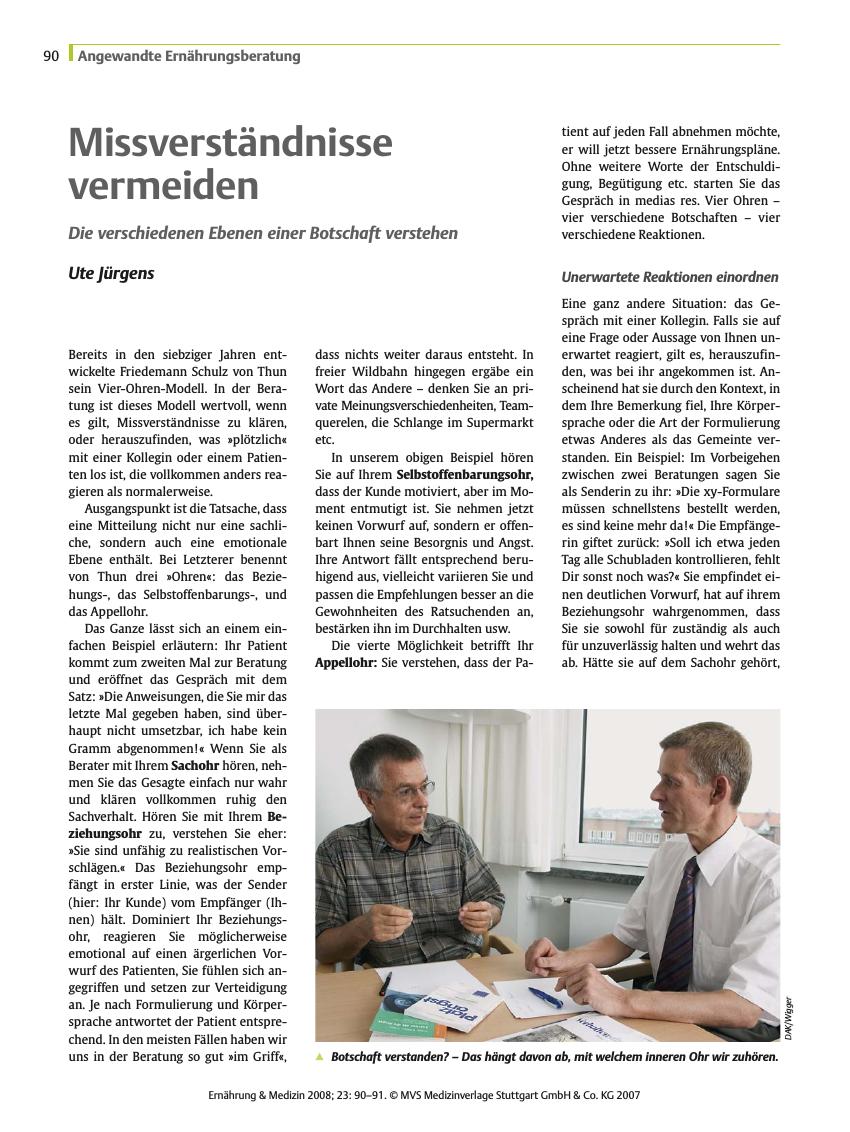 Vorschauseite 1: Missverständnisse vermeiden
