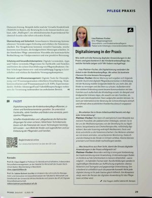 Vorschauseite 4: Große Chance: Digital gestützte Kinderkrankenpflege