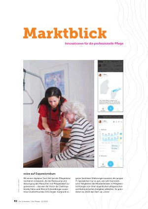 Vorschauseite 1: Marktblick nnovationen für die professionelle Pflege