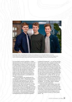 Vorschauseite 2: Marktblick nnovationen für die professionelle Pflege