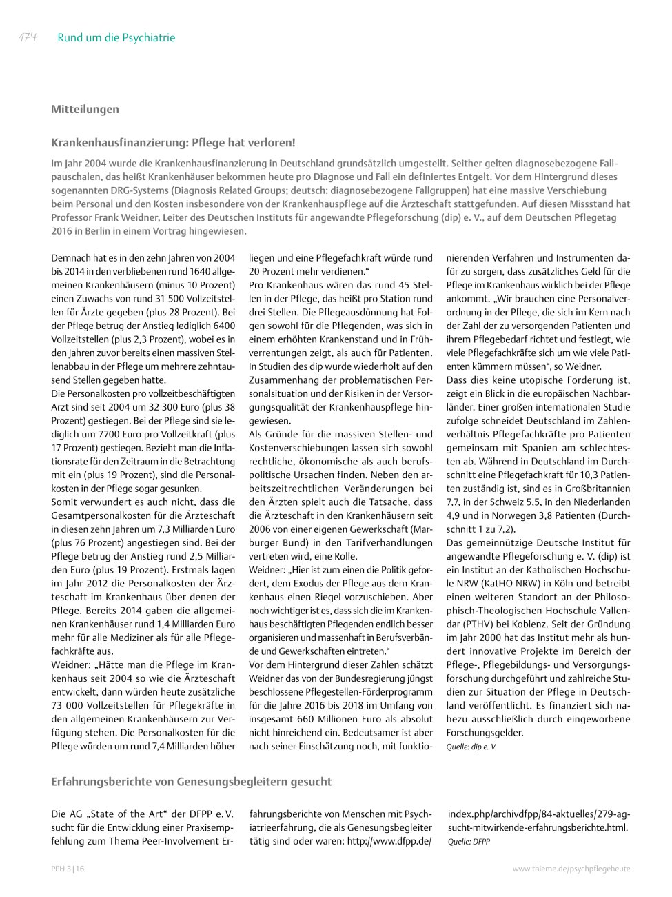 Vorschauseite 1: Mitteilungen