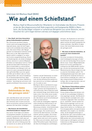 Vorschauseite 1: „Wie auf einem Schießstand“ Interview mit Markus Haaß (BGN