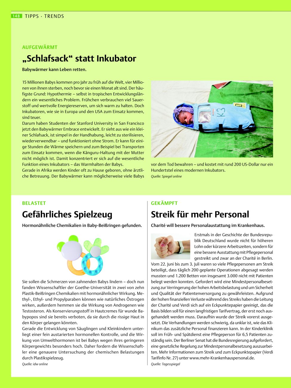 Vorschauseite 1: Tipps · Trends