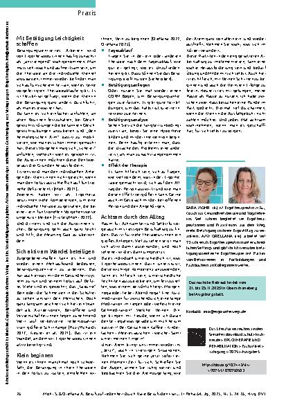 Vorschauseite 3: Mit Betätigung Leichtigkeit schaffen Berufszufriedenheit durch klare Berufsidentität