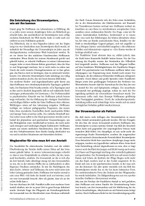 Vorschauseite 2: Ein Leben für die Psychiatrie Zum 130. Todestag des Struwwelpeter-Hoffmann