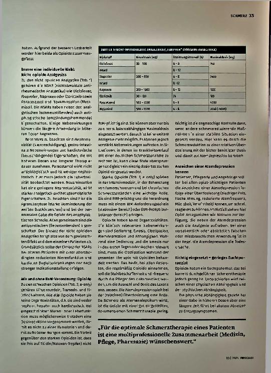 Vorschauseite 2: Der richtige Umgang mit Schmerzmitteln: Schmerztherapie mit Analgetika und die Rolle der Pflege