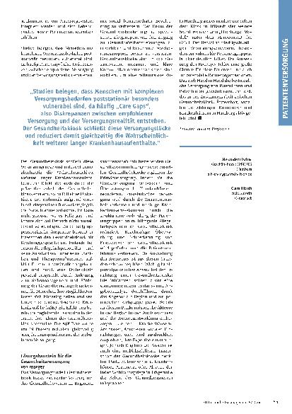 Vorschauseite 3: Lösung Gesundheitskiosk – Hand in Hand für eine patientenorientierte Versorgung
