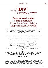 Vorschauseite 1: Interprofessionelle Handlungsfelder in der Intensivmedizin – Empfehlungen der DIVI