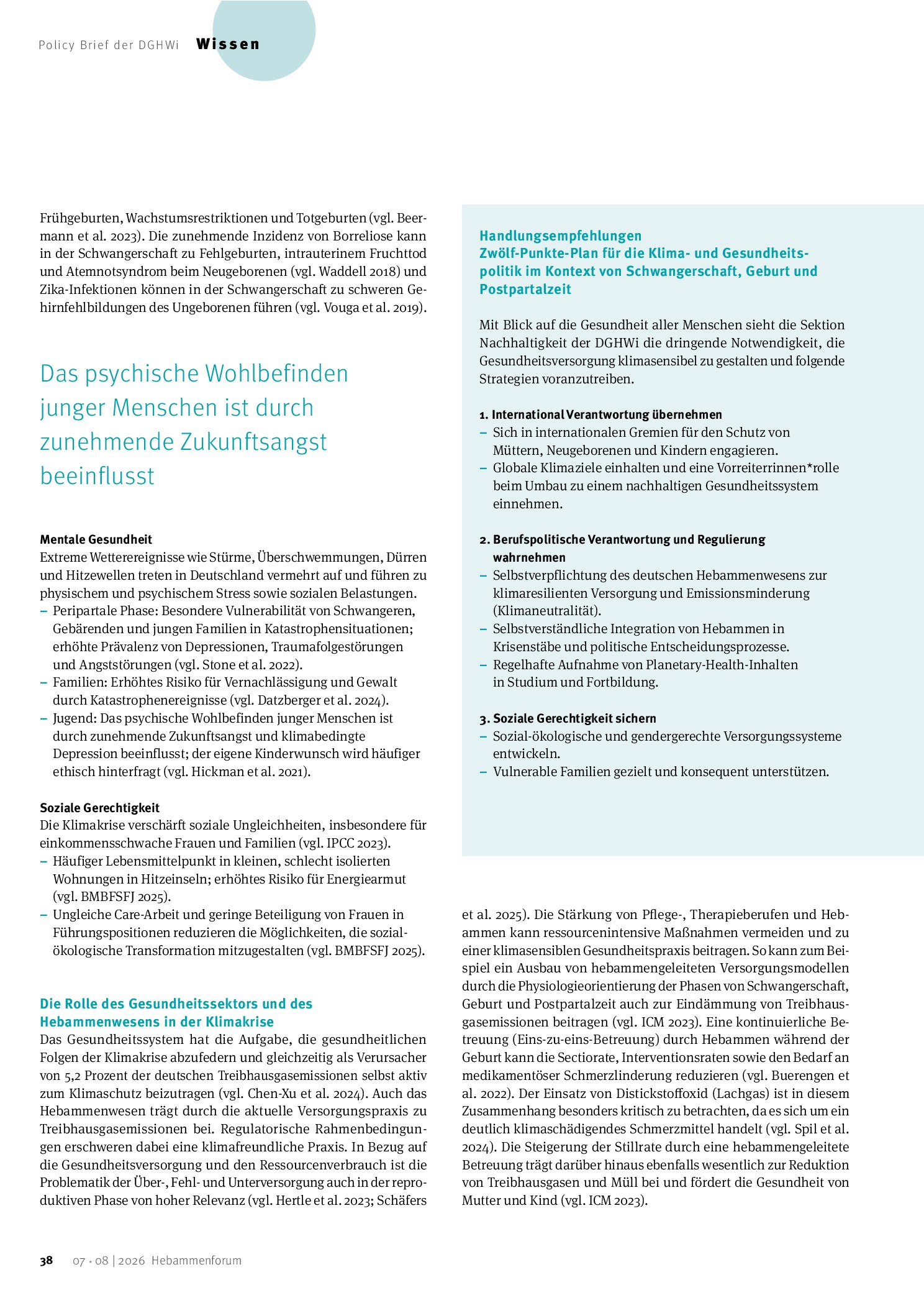 Vorschauseite 3: Schutz von Mutter und Kind in der Klimakrise