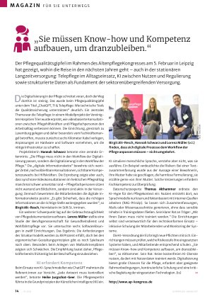 Vorschauseite 1: „Sie müssen Know how und Kompetenz aufbauen, um dranzubleiben. “