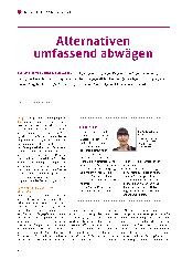 Vorschauseite 1: Alternativen umfassend abwägen