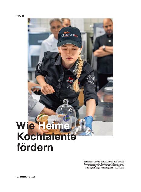 Vorschauseite 1: Wie Heime Kochtalente fördern