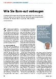 Vorschauseite 1: Wie Sie Burnout vorbeugen