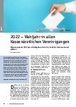 Vorschauseite 1: 2022 – Wahljahr in allen Kassenärztlichen Vereinigungen. Warum gerade MVZ als Arbeitgeber ihre Ärzte dafür interessieren sollten.