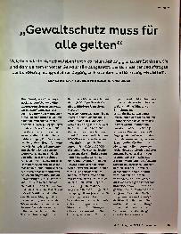 Vorschauseite 2: Hintergrund „Gewaltschutz muss für alle gelten"