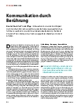 Vorschauseite 1: Kommunikation durch Berührung