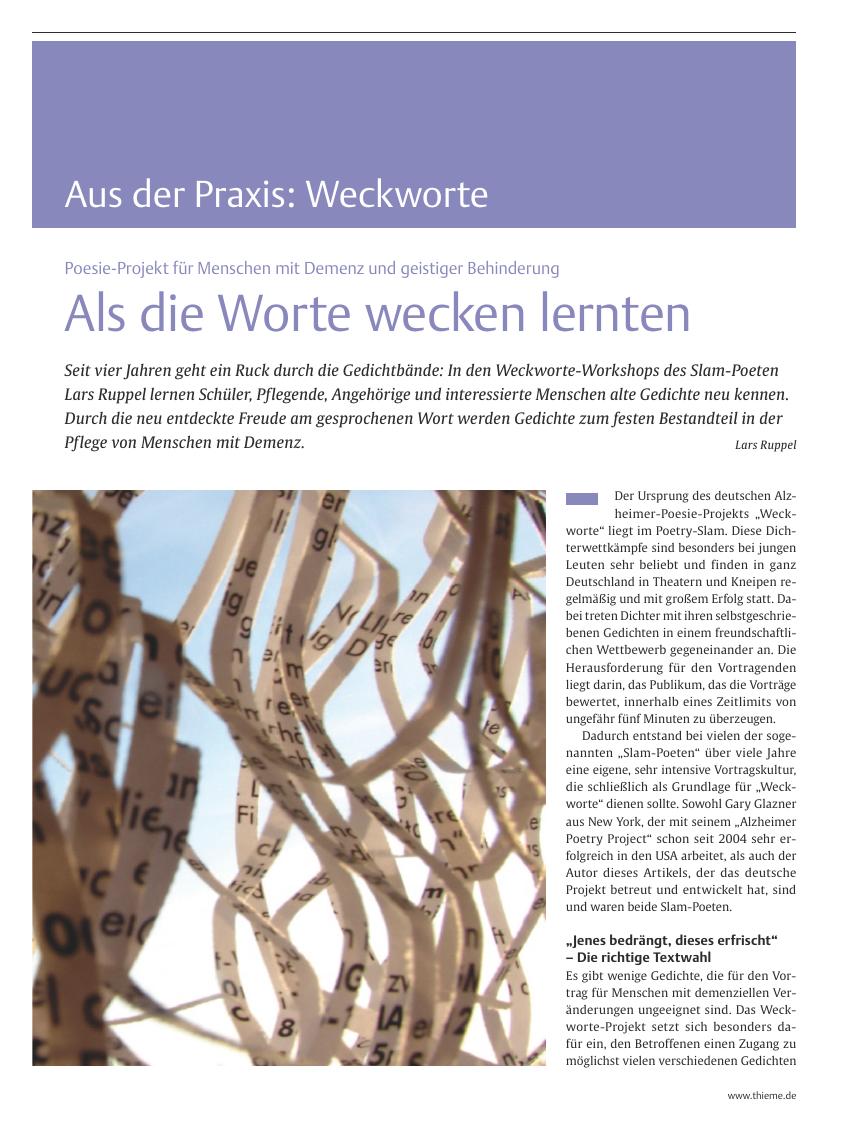Vorschauseite 1: Als die Worte wecken lernten