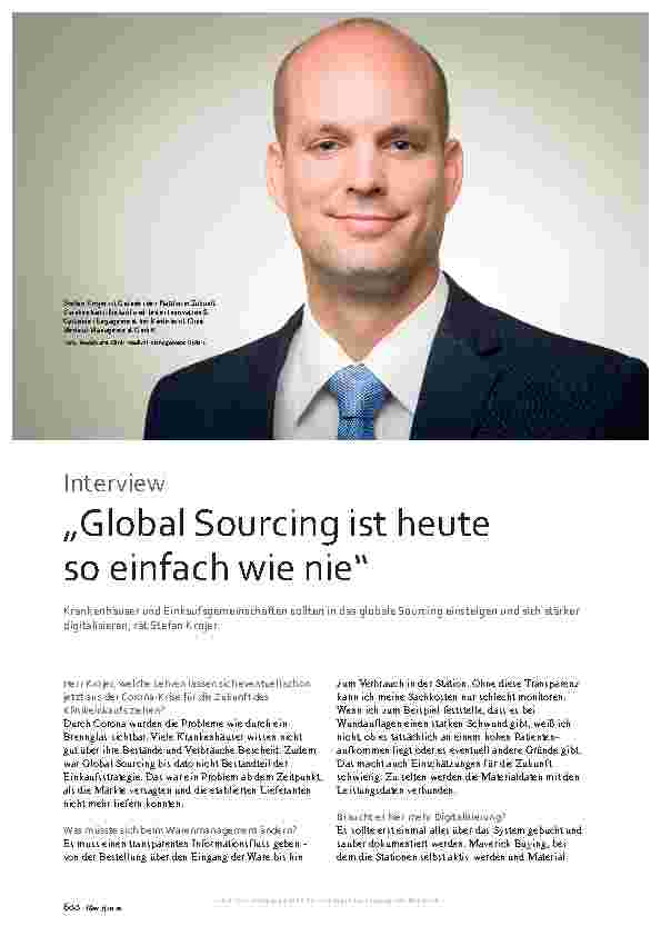 Vorschauseite 1: "Global Sourcing ist heute so einfach wie nie."