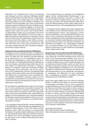 Vorschauseite 2: Raus aus der Ritterrüstung Ein gleichstellungspolitischer Blick auf die Gesundheitsvorsorge im Strafvollzug