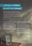 Vorschauseite 1: "Wenig zu trinken ist nicht die Lösung."