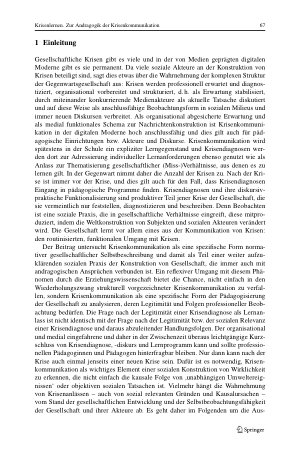 Vorschauseite 3: Krisenlernen. Zur Andragogik der Krisenkommunikation