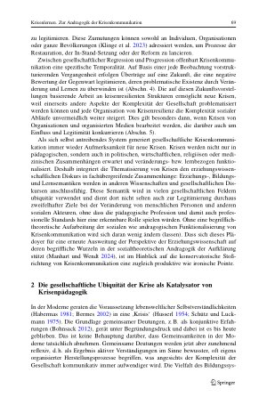 Vorschauseite 5: Krisenlernen. Zur Andragogik der Krisenkommunikation