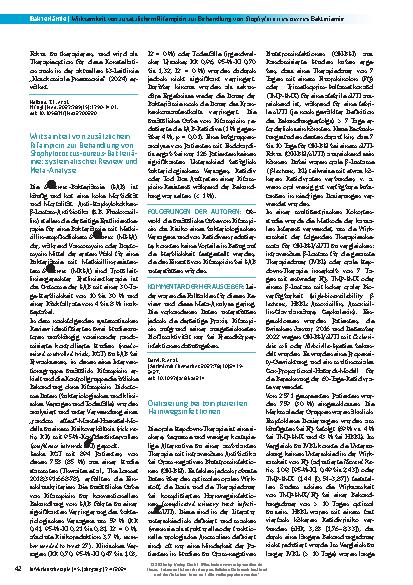 Vorschauseite 3: Ribavirin zur Behandlung von Infektionen mit dem Respiratorischen Synzytialvirus bei hämatologischen Patienten