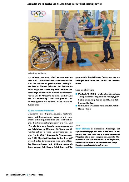 Vorschauseite 5: Pflege als Rehabilitation Paradigmenwechsel für eine zukunftsfähige Pflegelandschaft