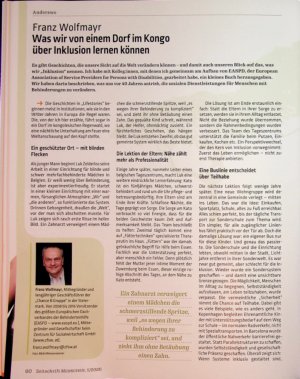 Vorschauseite 1: Was wir von einem Dorf im Kongo über Inklusion lernen können