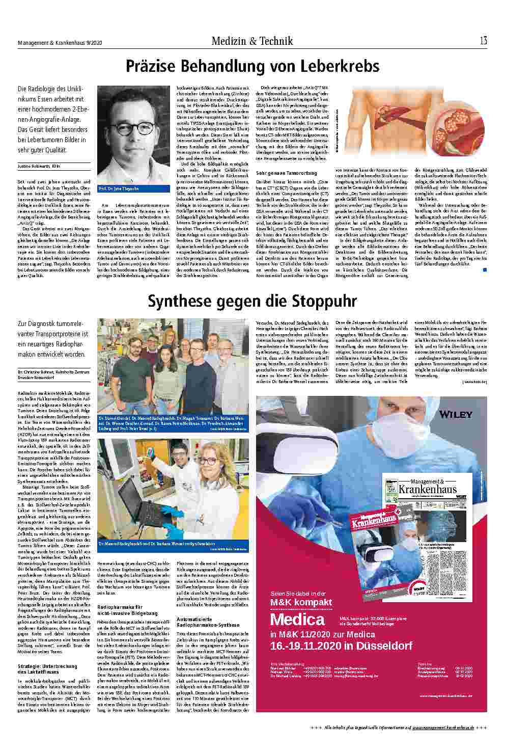 Vorschauseite 1: Präzise Behandlung von Leberkrebs