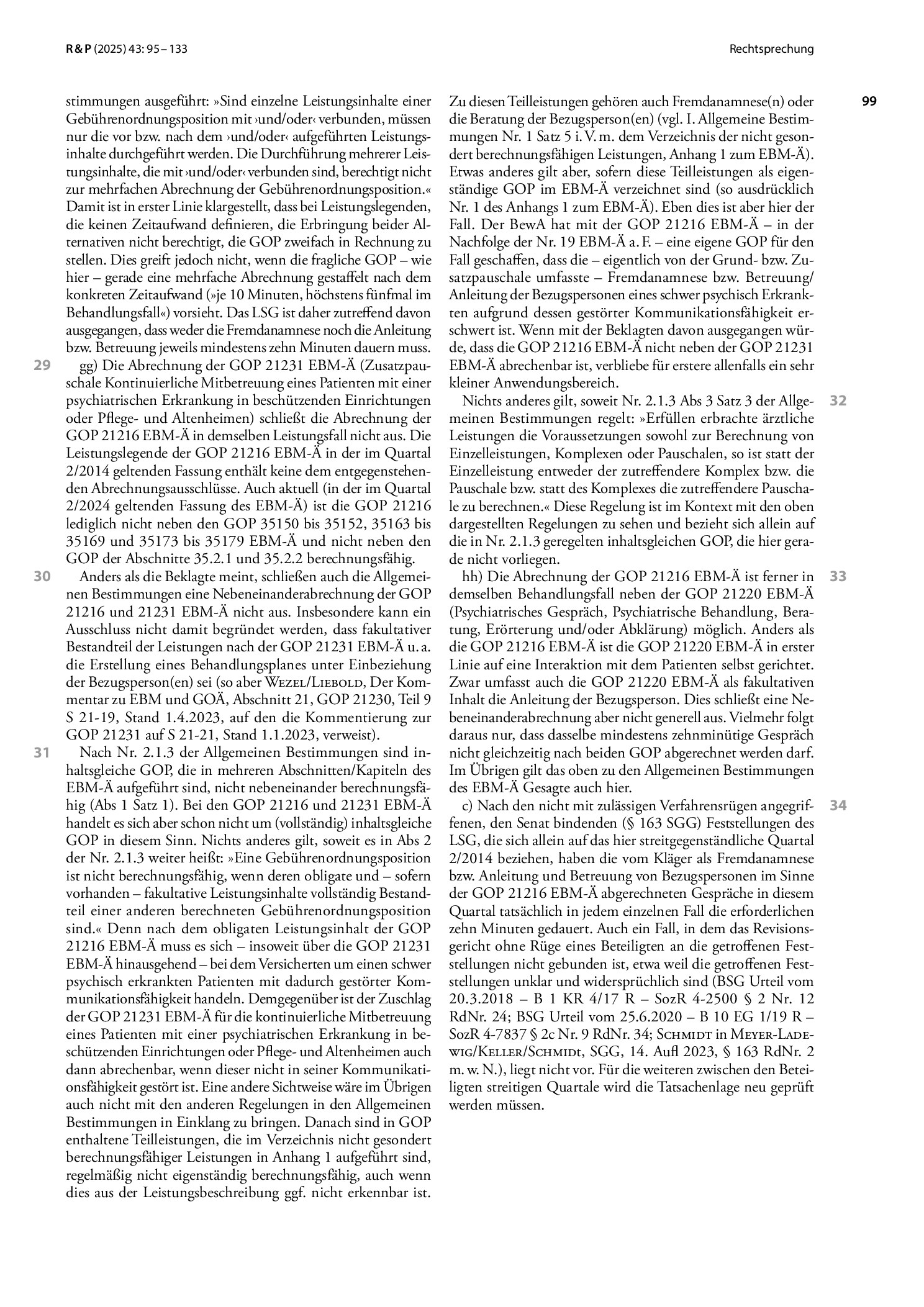 Vorschauseite 5: Abrechnung von Gesprächen mit Pflegepersonen von Heimpatienten