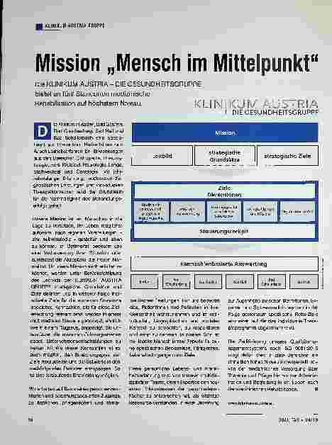 Vorschauseite 1: Mission „Mensch im Mittelpunkt
