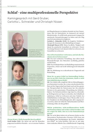 Vorschauseite 1: Schlaf – eine multiprofessionelle Perspektive