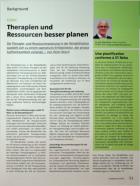 Vorschauseite 1: Therapien und Ressourcen besser planen