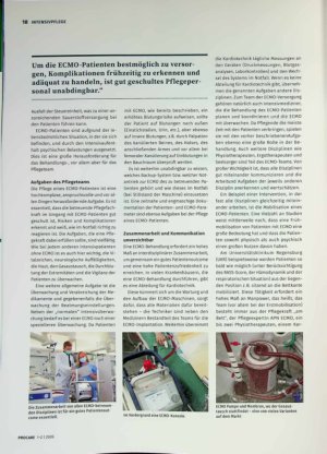 Vorschauseite 3: Hochmoderne Intensivpflege mit der ECMO