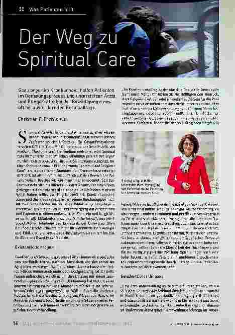 Vorschauseite 1: Der Weg zu Spiritual Care