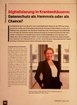 Vorschauseite 1: Digitalisierung in Krankenhäusern: Datenschutz als Hemmnis oder als Chance?