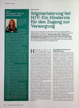 Vorschauseite 1: Stigmatisierung bei HIV: Ein Hindernis für den Zugang zur Versorgung