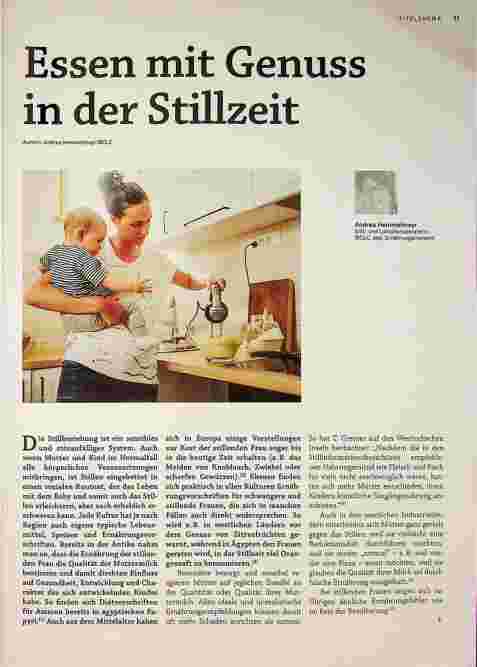 Vorschauseite 1: Essen mit Genuss in der Stillzeit