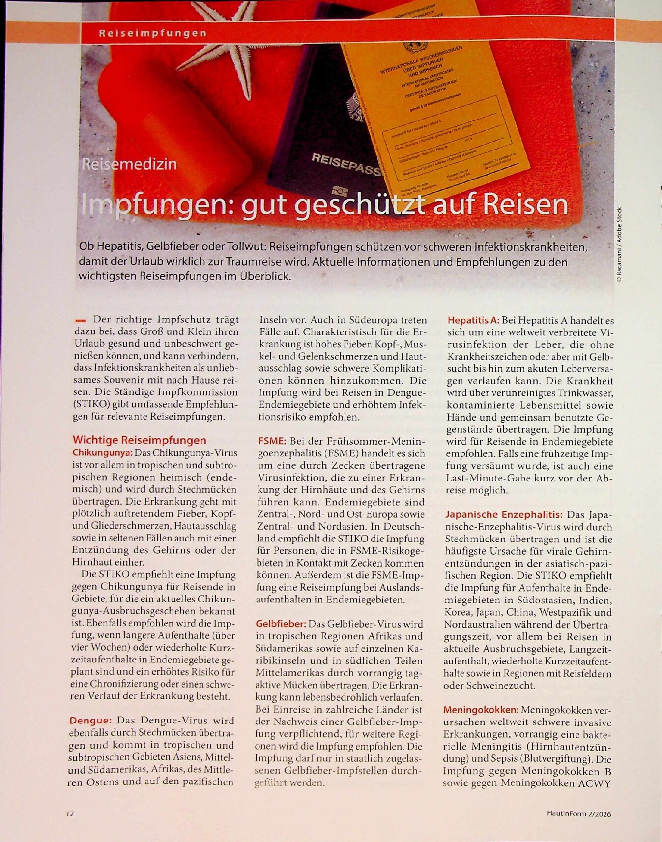 Vorschauseite 1: Impfungen: gut geschützt auf Reisen
