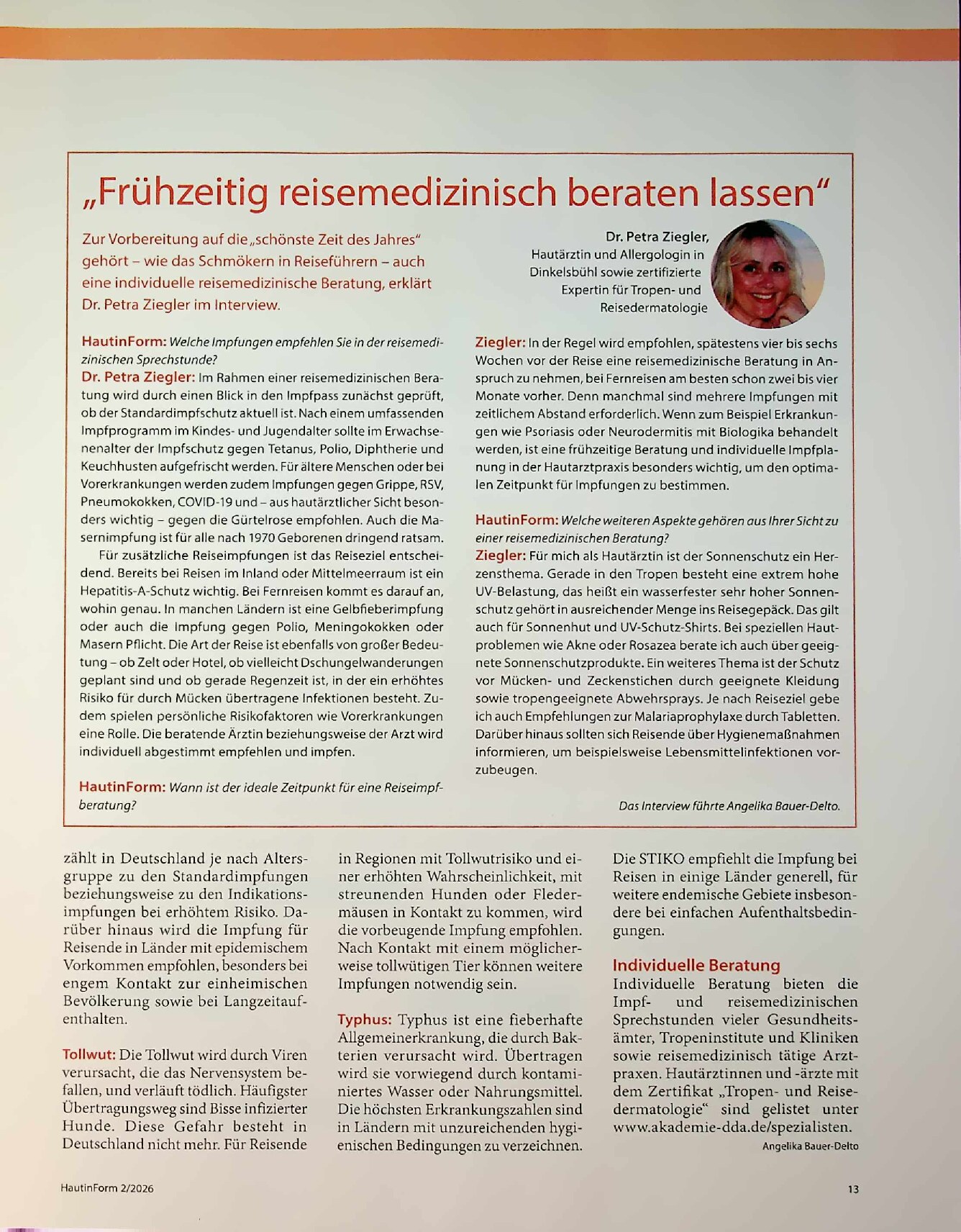 Vorschauseite 2: Impfungen: gut geschützt auf Reisen