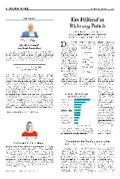Vorschauseite 1: Ein Hilferuf in Richtung Politik