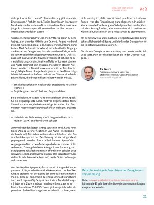 Vorschauseite 4: Kammerreform wirkt: Prüfungszulassung in sechs Wochen