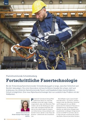 Vorschauseite 1: Flammhemmende Schutzkleidung Fortschrittliche Fasertechnologie
