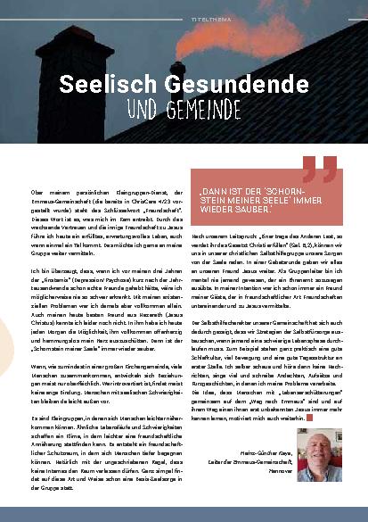 Vorschauseite 1: Seelisch Gesunde und Gemeinde