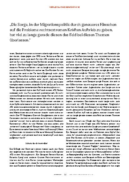 Vorschauseite 3: Die verletzliche Demokratie