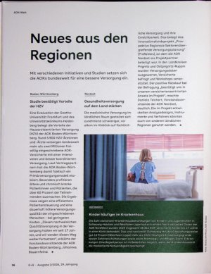 Vorschauseite 1: Neues aus den Regionen
