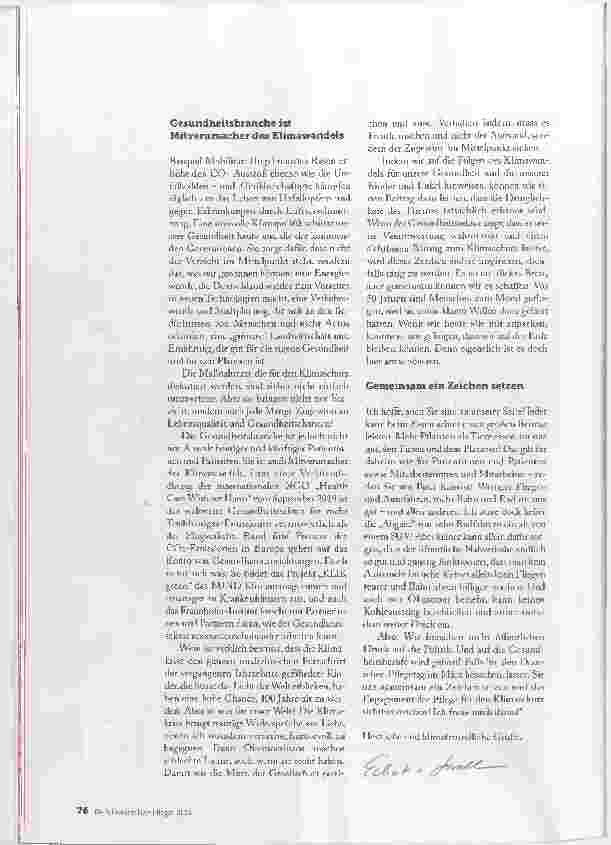 Vorschauseite 3: GESUNDE MENSCHEN NUR AUF EINER GESUNDEN ERDE!
