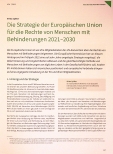 Vorschauseite 1: Die Strategie der Europäischen Union für die Rechte von Menschen mit Behinderungen 2021-2030